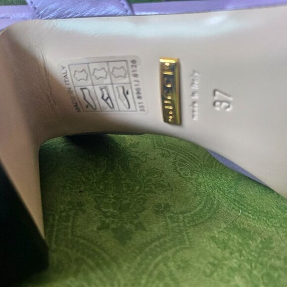 GUCCI Women's Mid-heel Sandal With Horsebit In Yellow size 37 - Picture 6 of 11